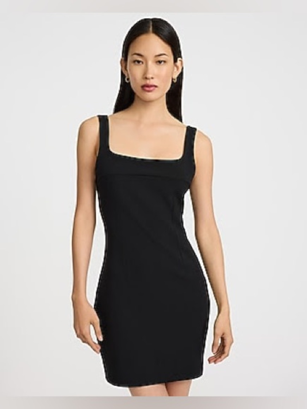 NWT Express Crepe Square Neck Sleeveless Mini Sheath Dress